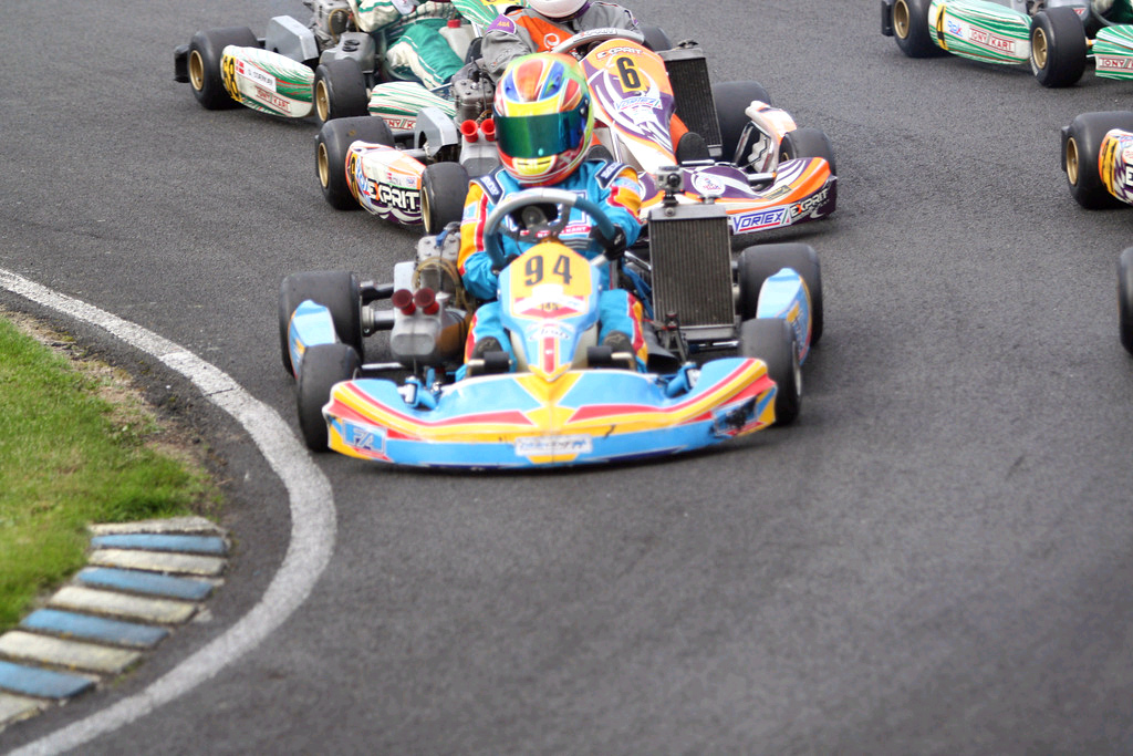 Line up lige før starten
(Foto: SAH Karting)